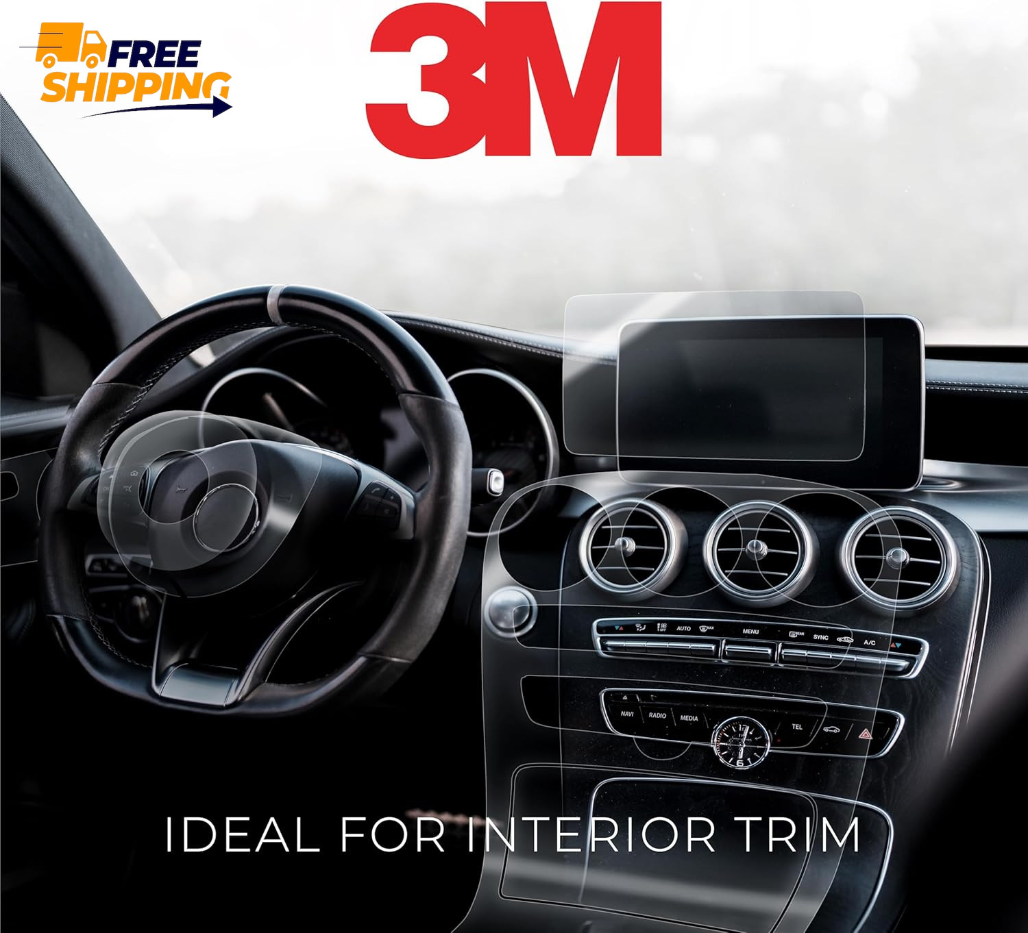 3M Clear Paint Surface Protection Vinyl Film (6 Inch X 60 Inch) ✅