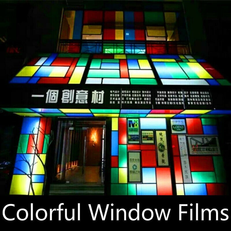 DIY Self Adhesive Window Film Heat Sunblock Glass Sticker Reflective Art Decor