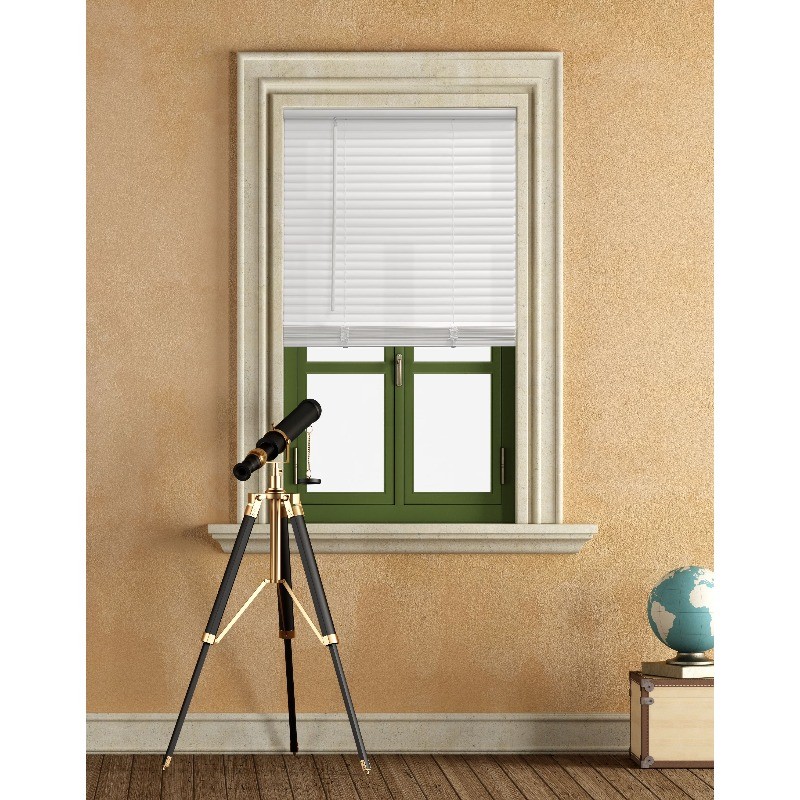Mainstays 1″ Cordless Vinyl Light Filtering Mini Blinds, White, 34″ W x 64″ L