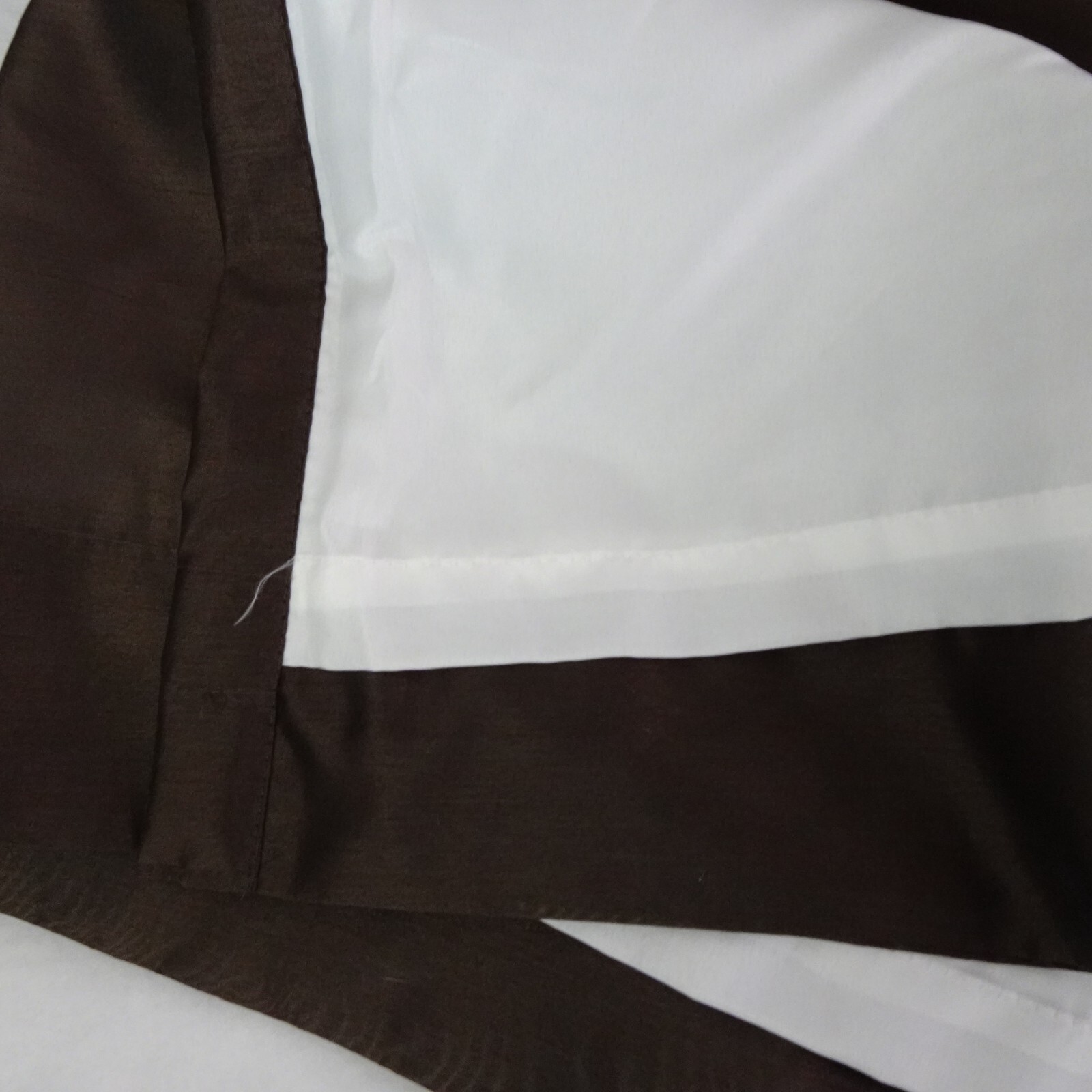 Drapery Set Long Brown Lined TWO Panels 50 x 108″ Rod Pocket Drapes Curtains