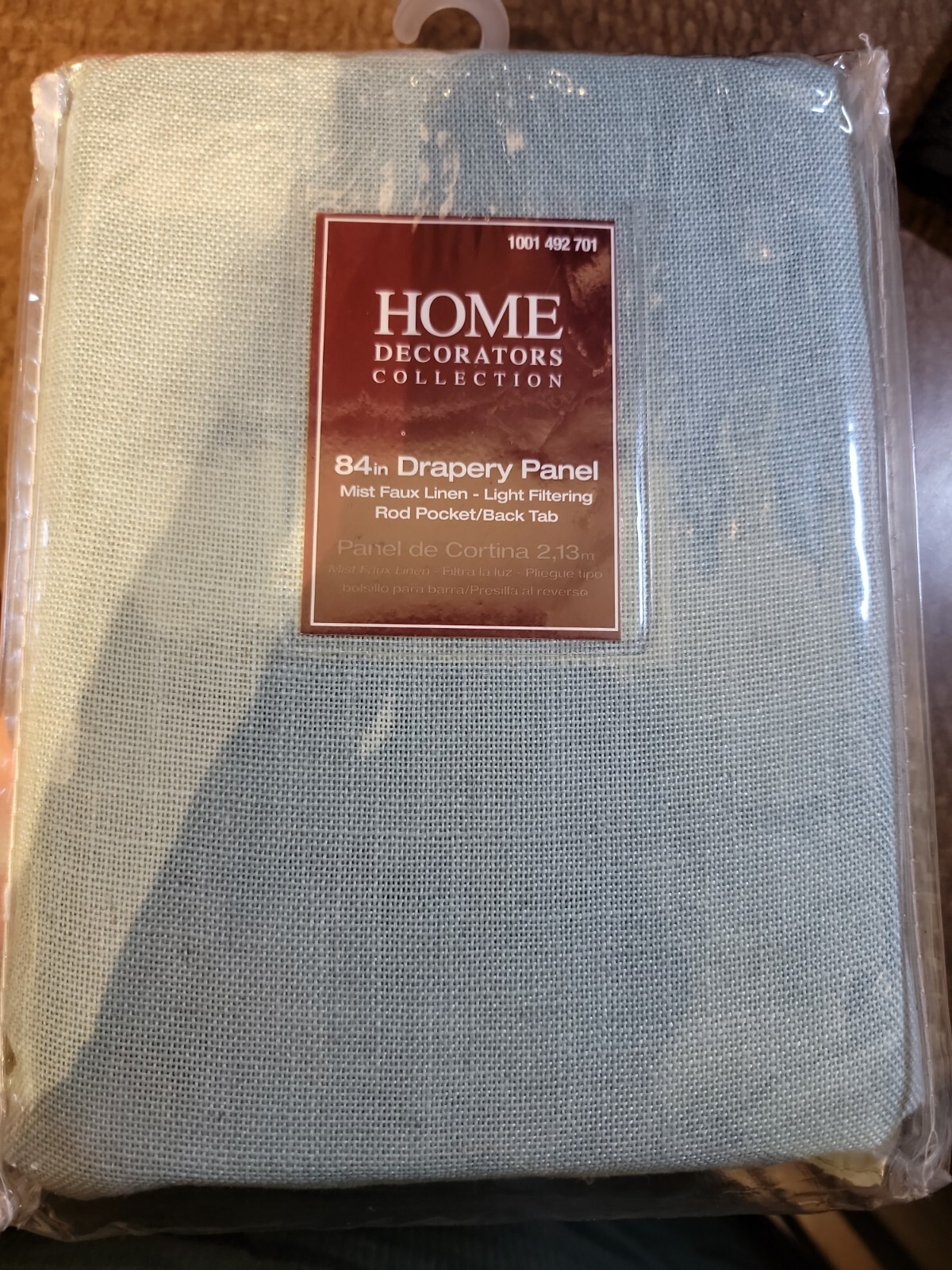 HDC Faux Linen Room Darkening Window Panel 50 in W x 84 in L – Mist