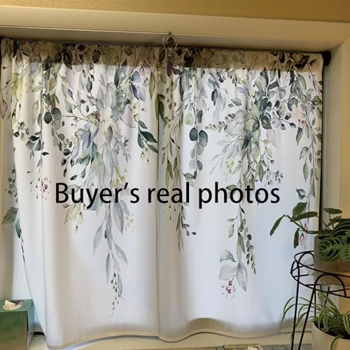 Eucalyptus Botanical Leaves Floral 27.5″W x 39″L (Pack of 2) 01 Sage Green