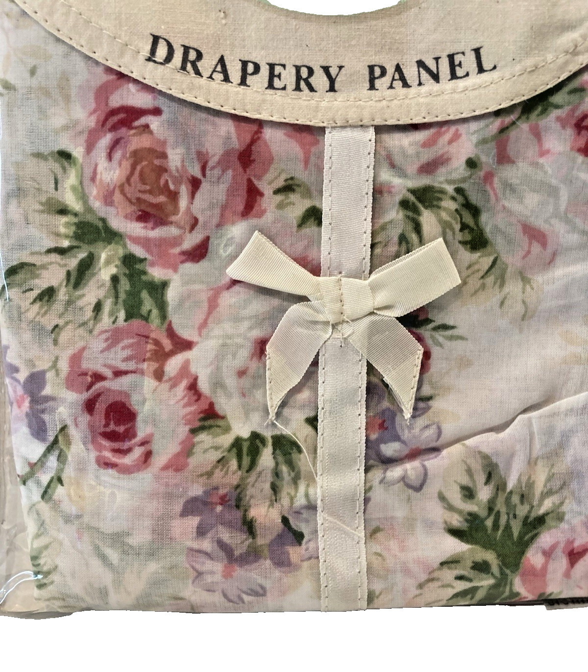 NIP Treasures Rachel Ashwell Amanda Drapery Panel 42″x84″ Pink Roses 2 Available
