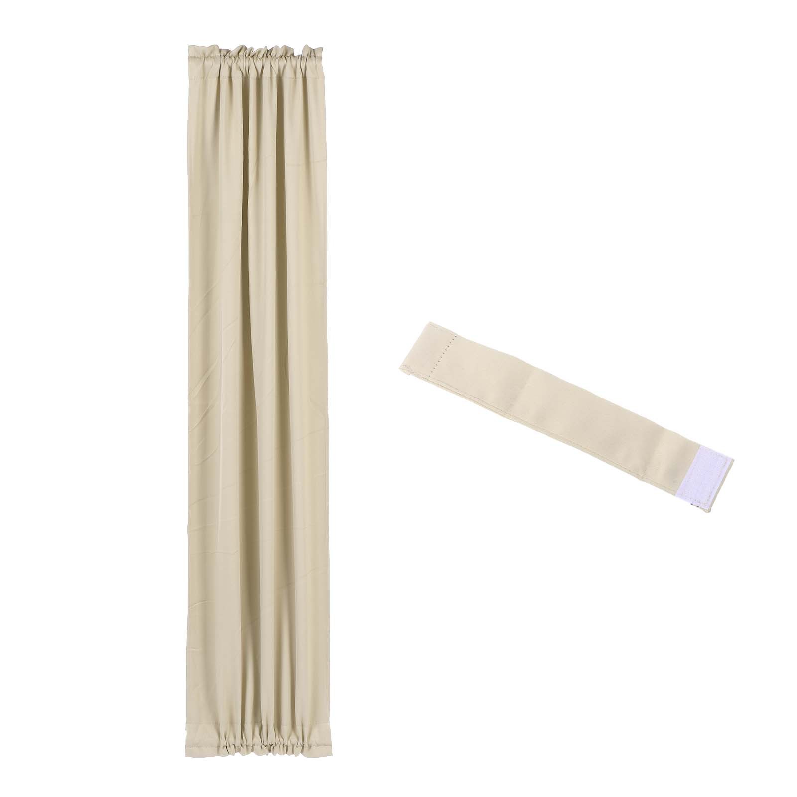 Blackout Door Curtain 25″ x 72″ French Window Door Curtain 1 Panel Beige