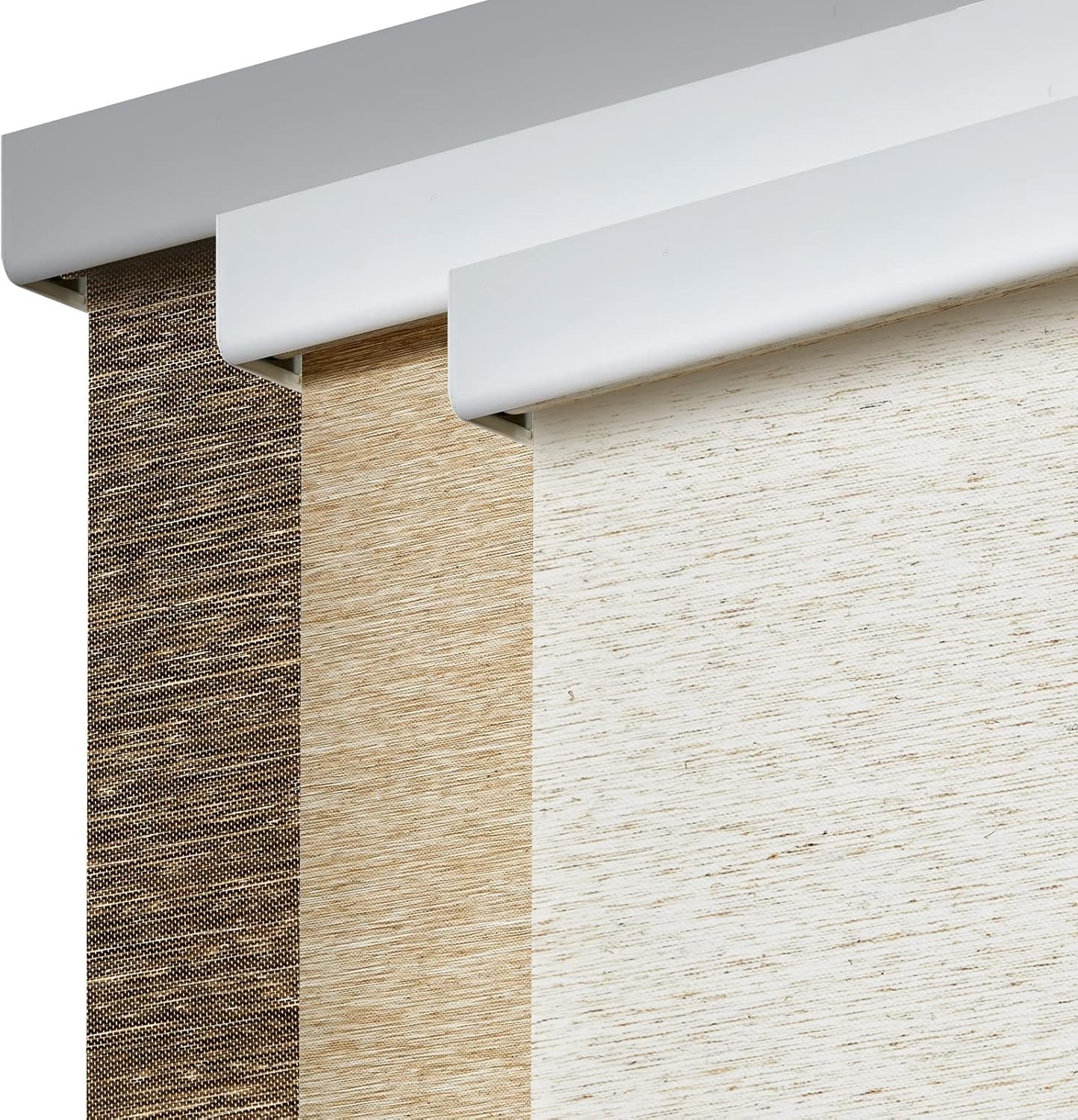 Persilux Window Roller Shades Free-Stop Cordless Light Filtering 24″x72″ Cream