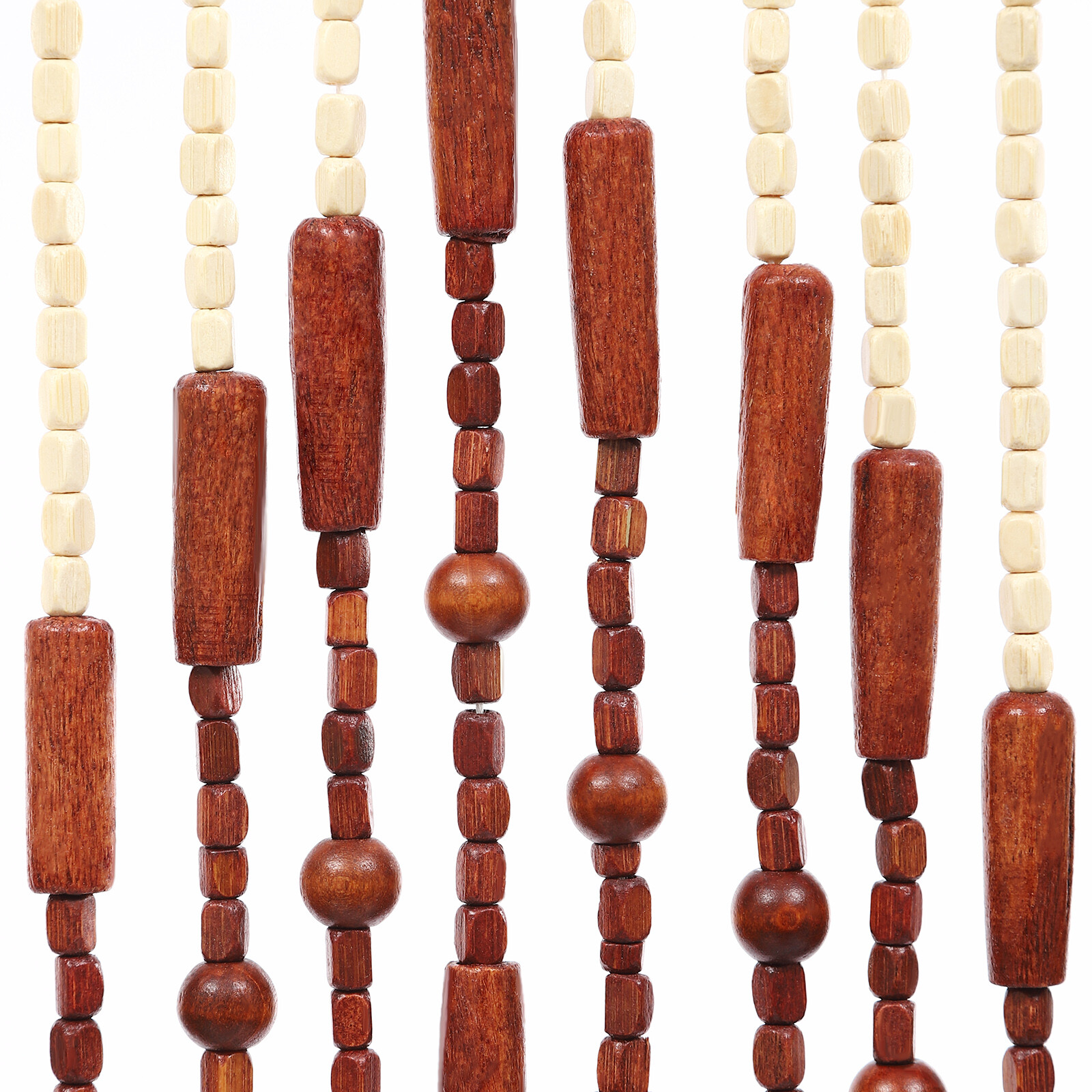 Vintage Bamboo Door Curtain 52 Strands Curtain Beads Room Divider 190*90cm