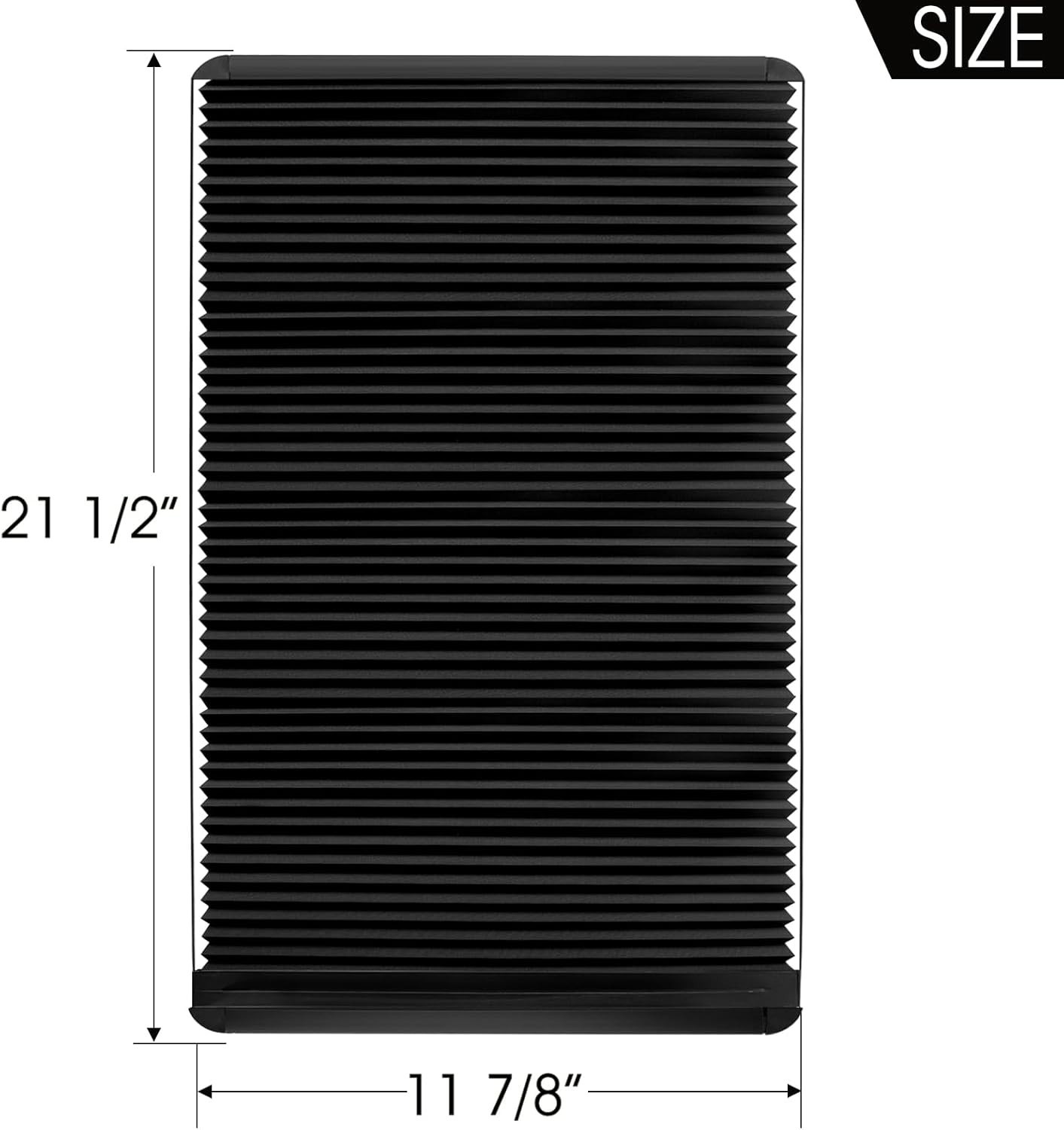 Thin Shade Ready RV Entry Door Window Lippert Prepped 12»x21» Pleated Blinds