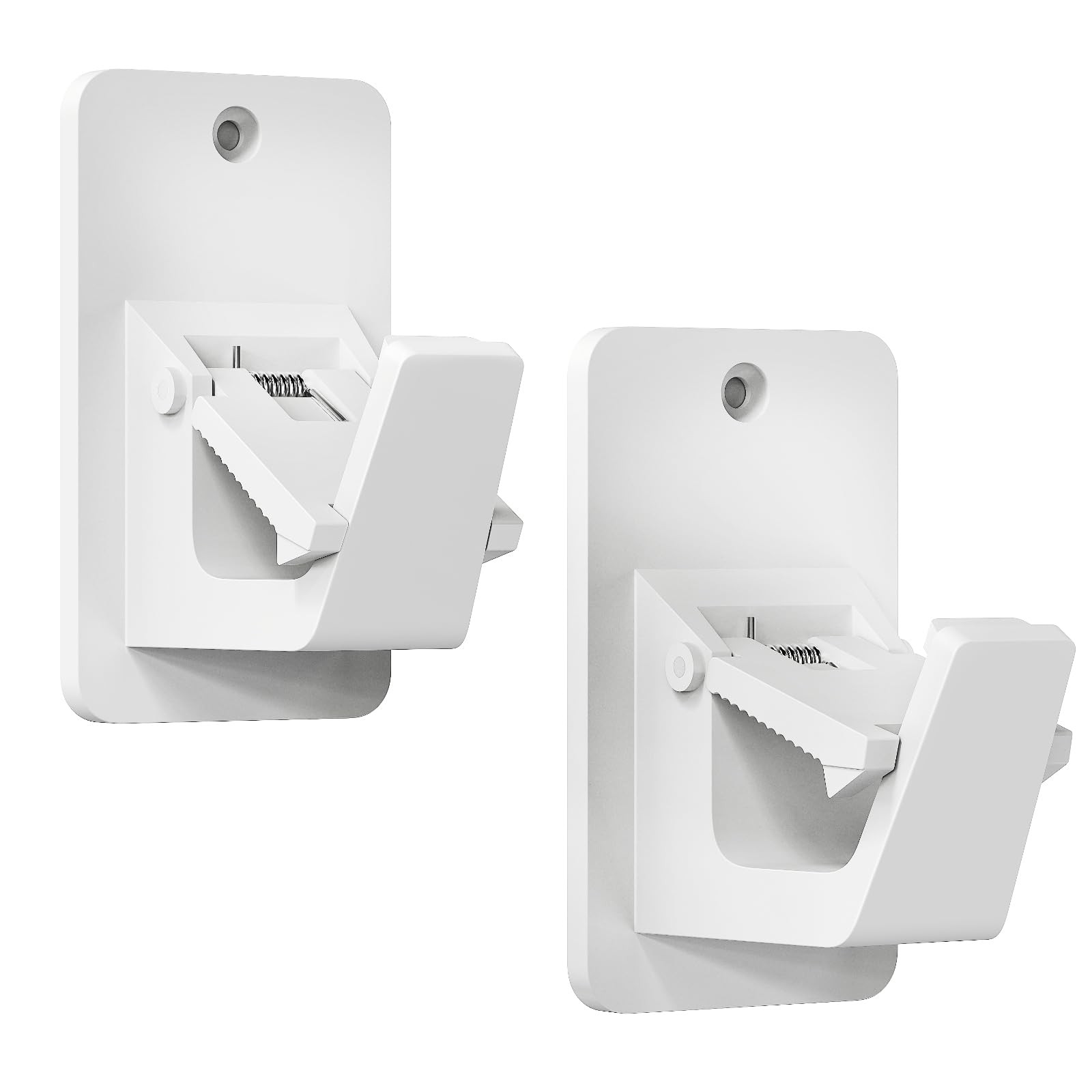 Adhesive No Drill Curtain Rod Brackets – Heavy Duty 30LB Holders for Bathroom…