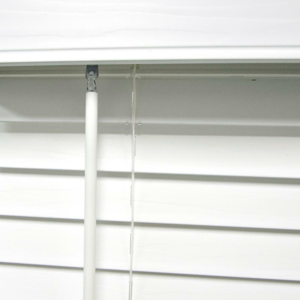 Home Decorators White Cordless 2 in. Faux Wood Blind – 19.5 x 72