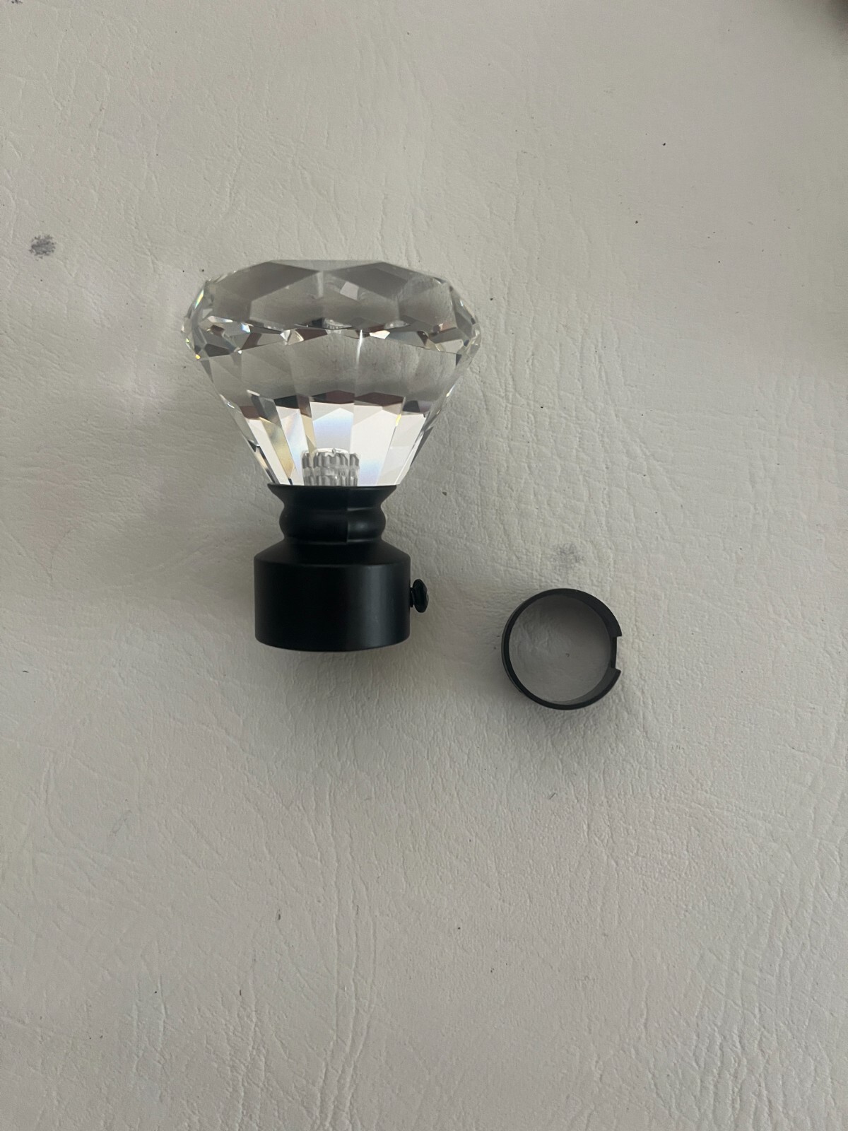 Matt Black Crystal Finial