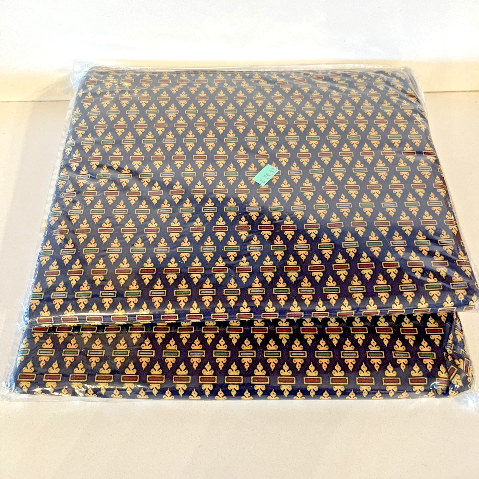 Blouson Valance X3 Sheridan Australia 88×15 Chesterfield Navy Gold Red Green NOS