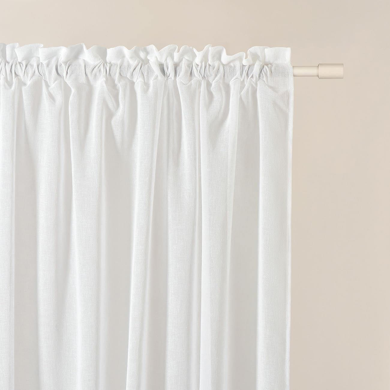 Curtain with curling ribbon Sensia 140 x 250 cm width x height living room transparent…
