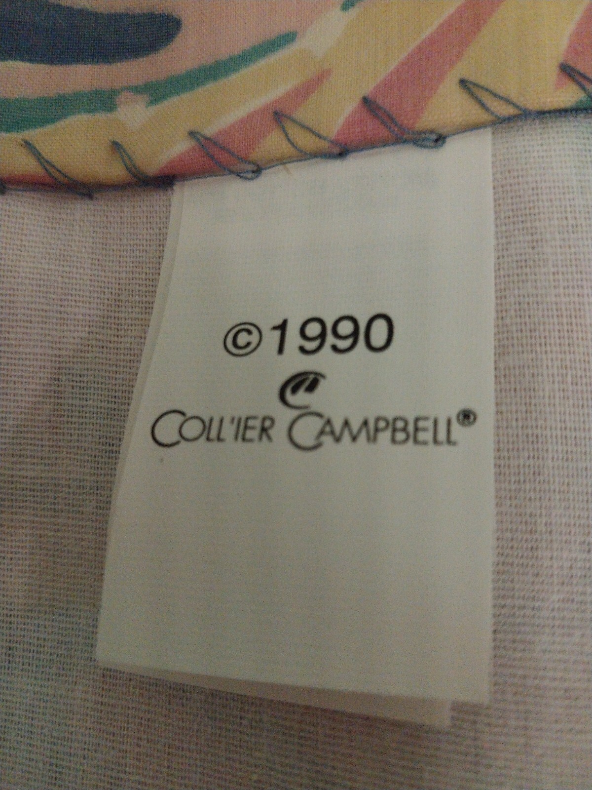 Vintage Collier Campbell Drape Tambourine 84″Long NEW One Single Panel-Chintz