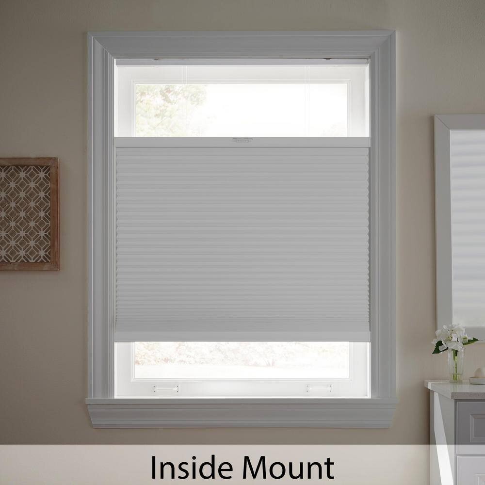 HOME DECORATORS Shadow White Top-Down Bottom-Up Cellular Shade 34.125″ W x 64″ L