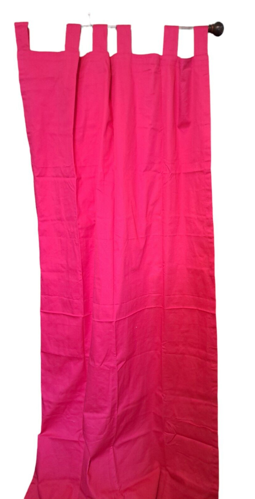 HOT pink Barbiecore Tab top Curtain panel WAMSUTTA Springs cotton chic 41×84″