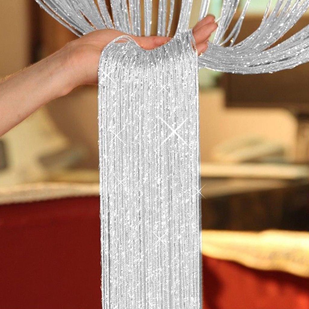 NEW String Door Curtain Beads Room Divider Window Panel Tassel Fringe Decoration