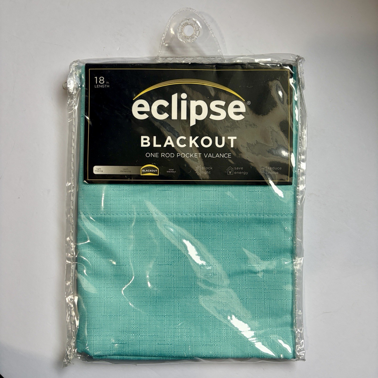 ECLIPSE Kendall Modern Blackout Thermal One Rod Pocket Window Curtain 42” X 18”