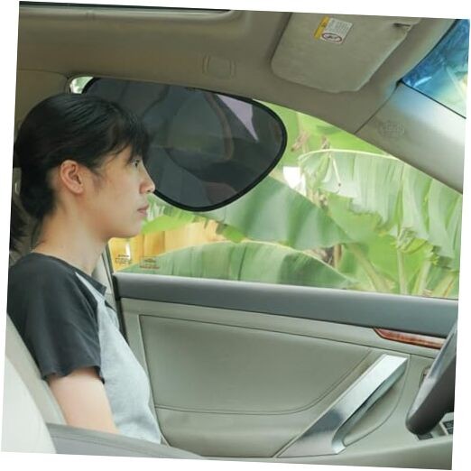 Car Side Window Sun Shade – Static Cling Dark Transparent Film for Low-Angle