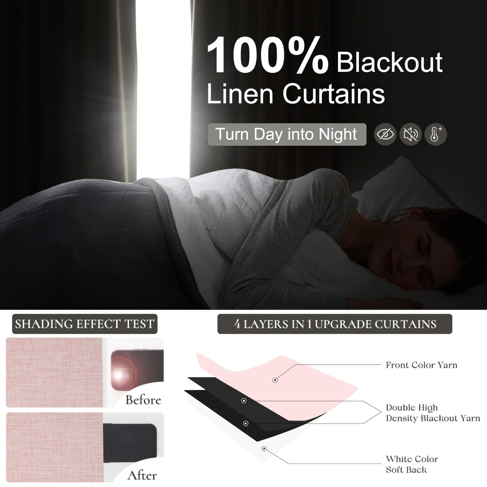 Extra Long Light Baby Pink Blackout Drapes 120 Inches Long 2 Panels for Slidi…