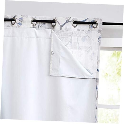 100% White Blackout Window Curtain Liner Panels Rod Pocket Bedroom 48“x81“x2