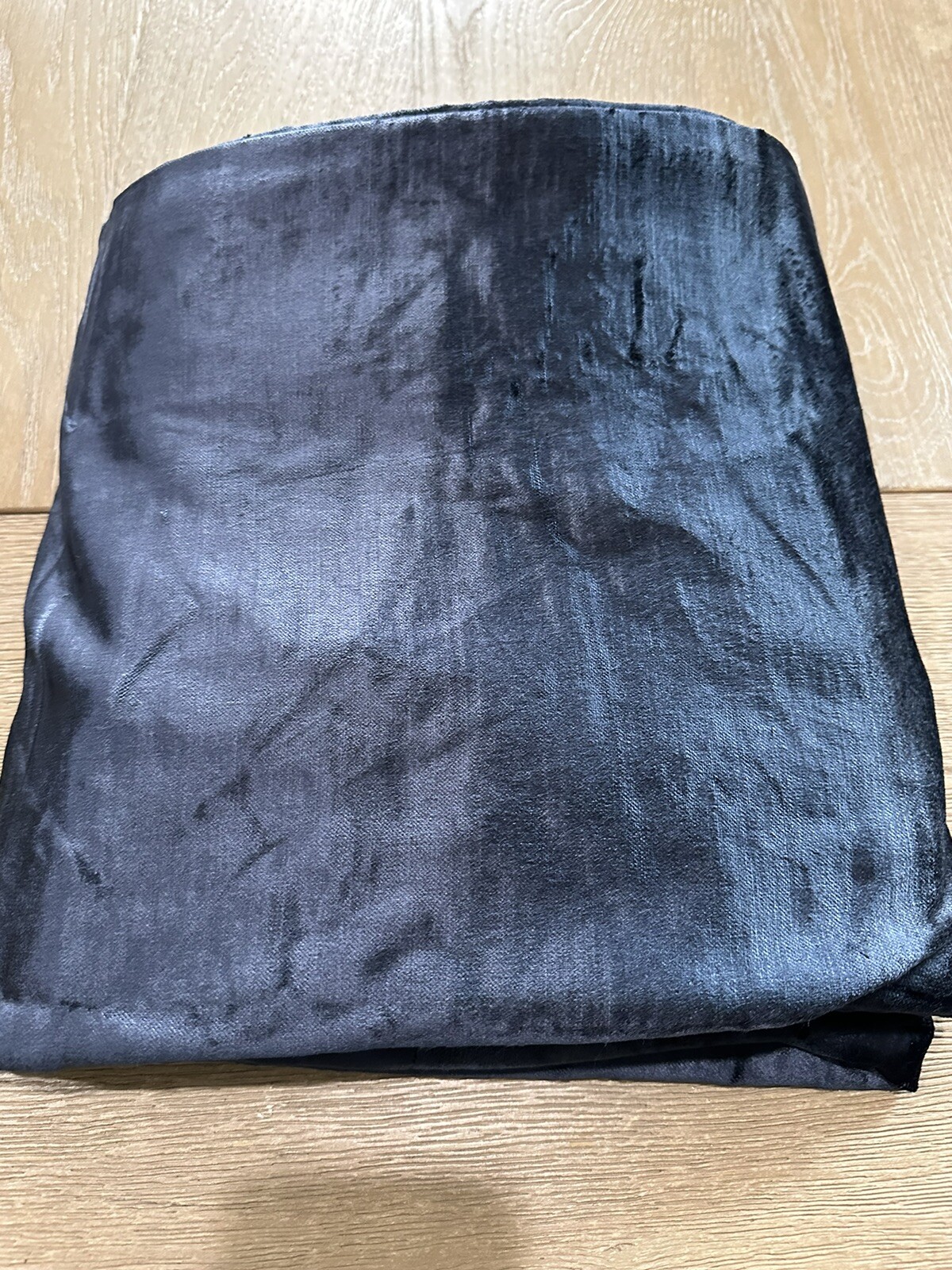 West Elm Luster Velvet Drape 48×108″ midnight blue ONE no lining