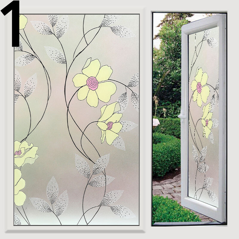 Frosted Glass Sticker Cling Window Film Opacity Kitchen Balcony Door Decor Home