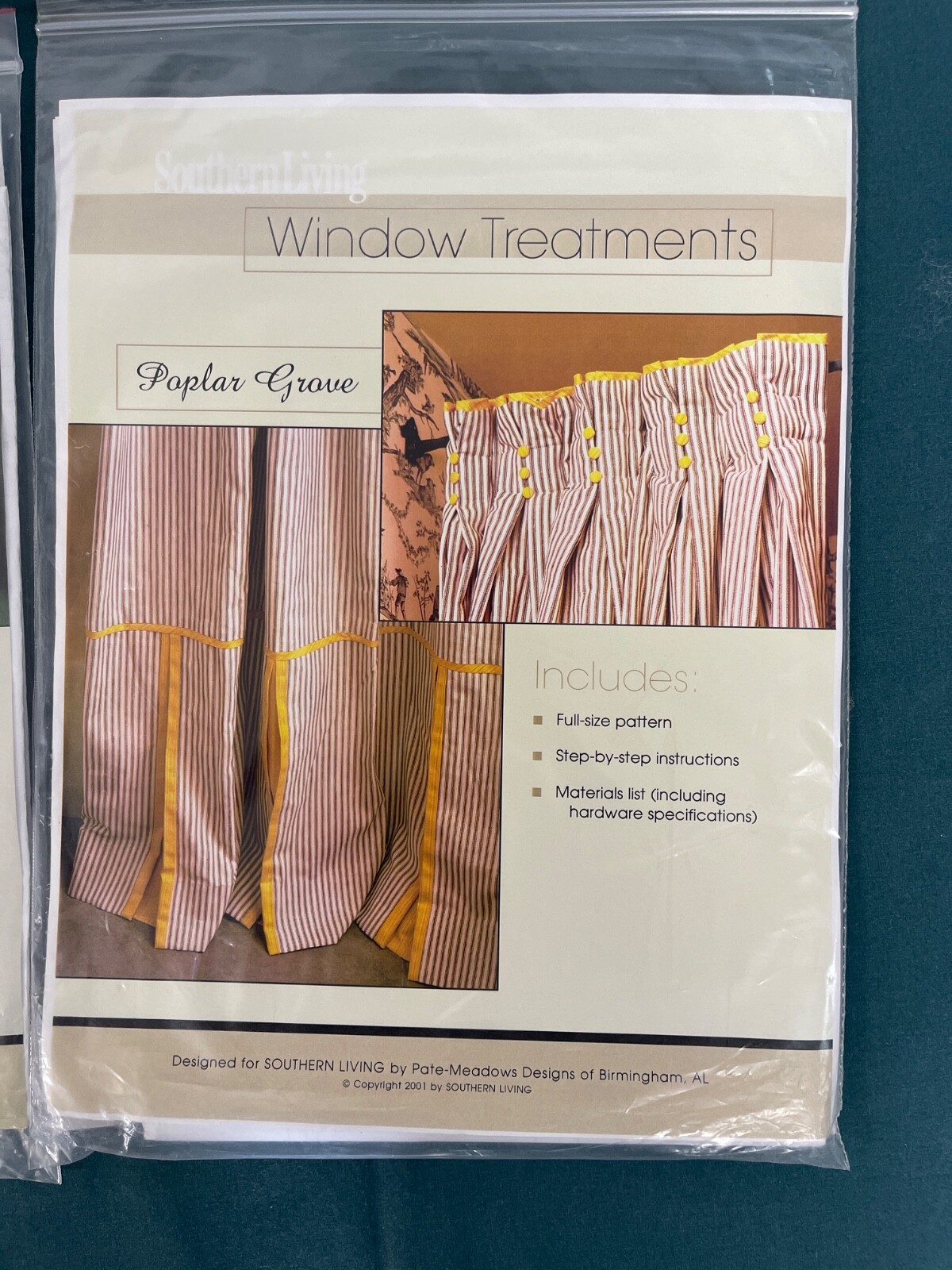 Lot of 4 (#1) Southern Living Valance Patterns Pate-Meadows