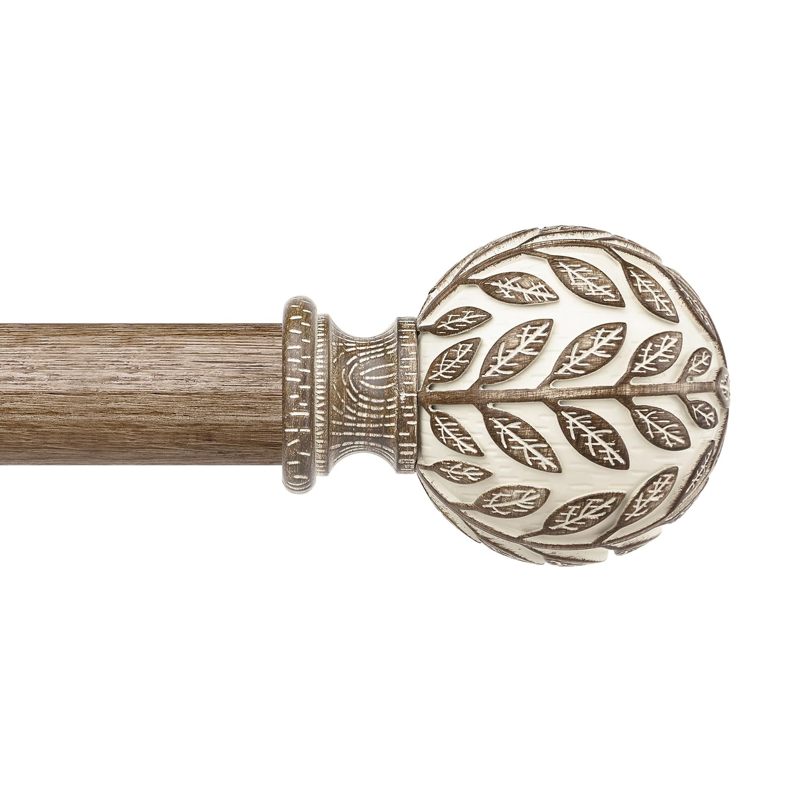 Curtain Rod 36-122 Inch, Boho Decorative 1 Inch Wood Rustic Curtain Rods for …
