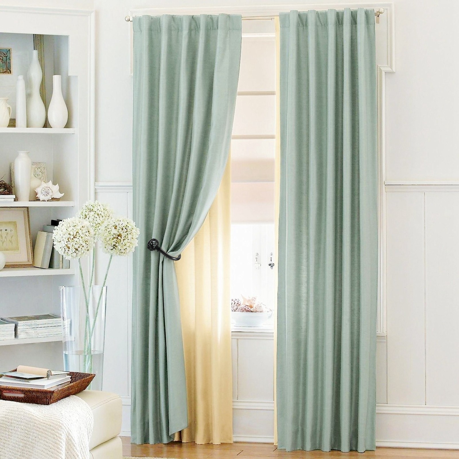 1 Pair of Metal Curtain Hooks – Retro Wall Mounted Curtain Hold Back5879