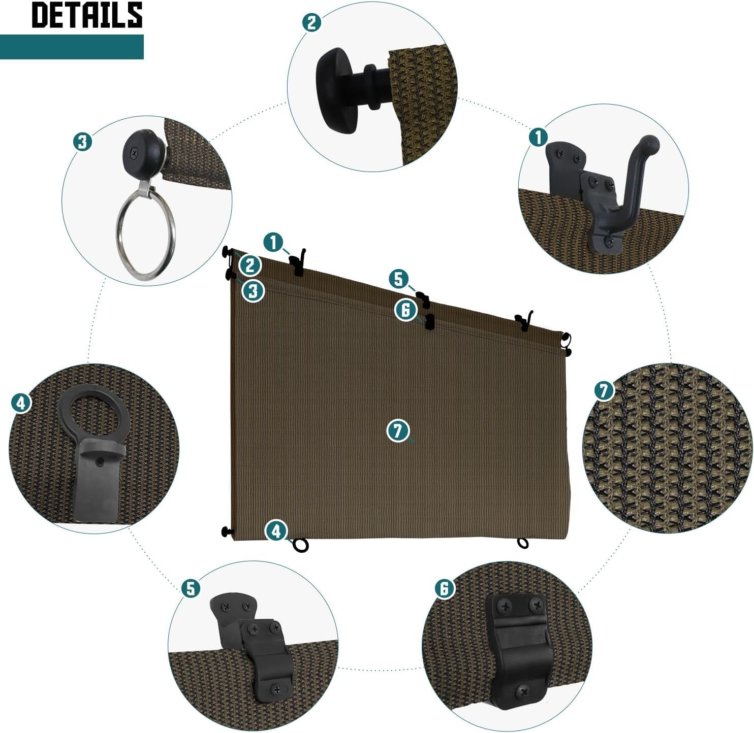 Adjustable 8’W x 6’H Outdoor Shades: Enhance Your Backyard Privacy and Style