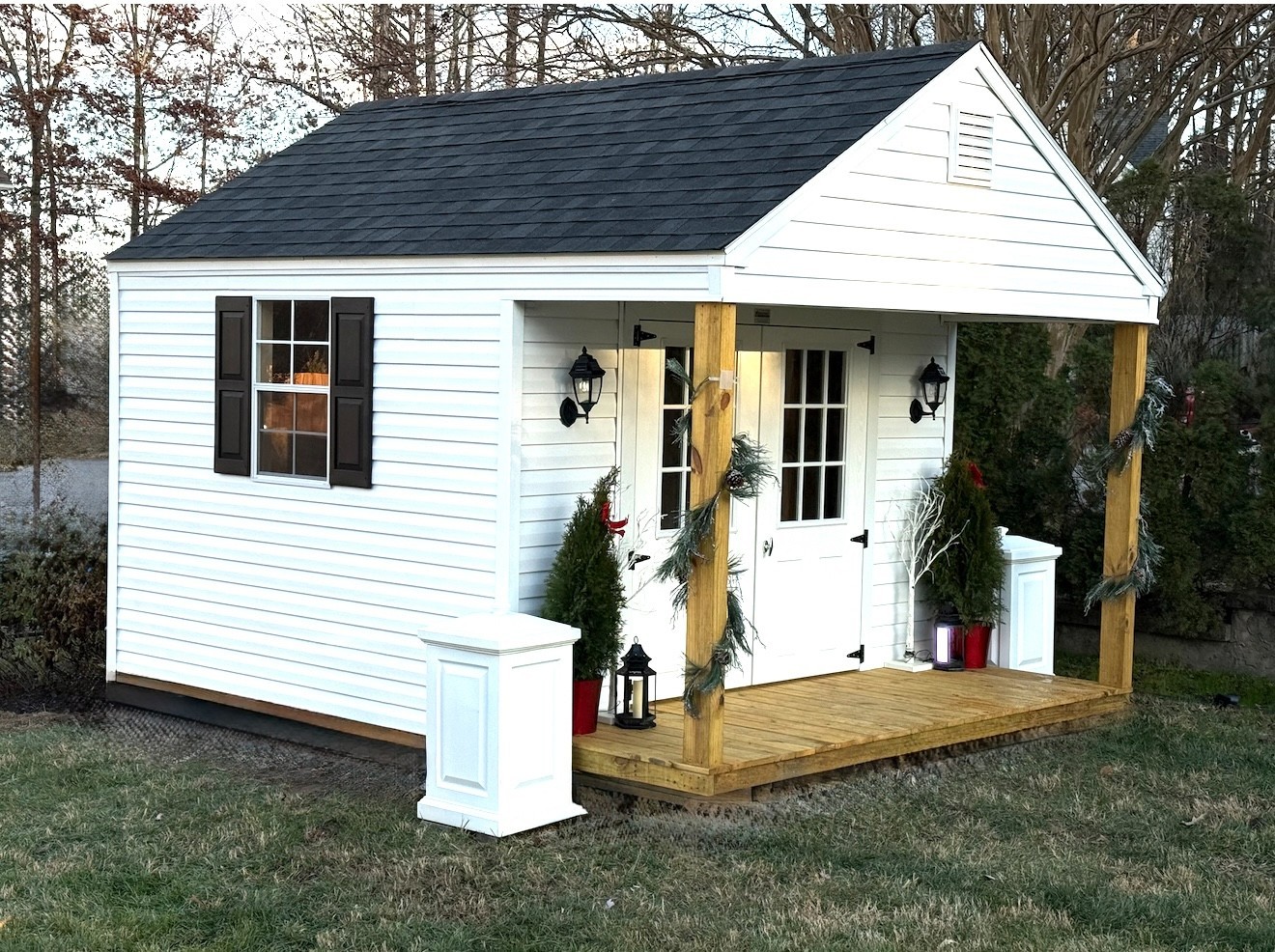 9″ Raised Panel Paintable Shutters-Paint it Your Way!-Sheds,Playhouses,OutBlding