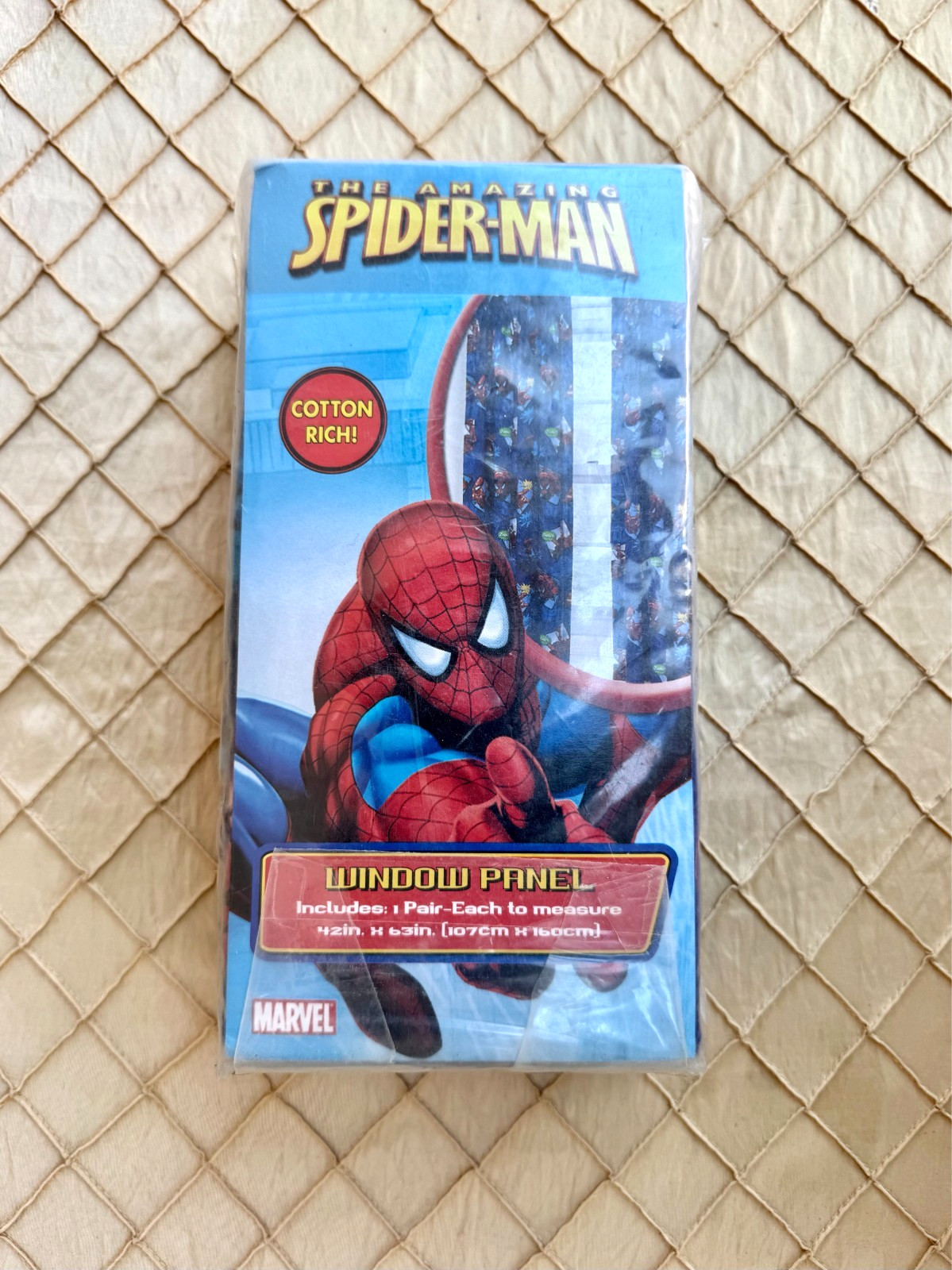 Marvel The Amazing Spider-Man Rod Pocket Window Panel Pair 42 in. X 63 In.